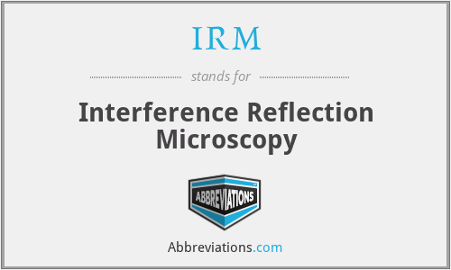 What does microscopy, interference stand for?